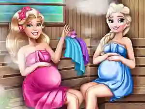 بازی Cute Mommies Pregnant Sauna آنلاین
