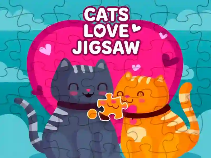بازی Cats love jigsaw آنلاین