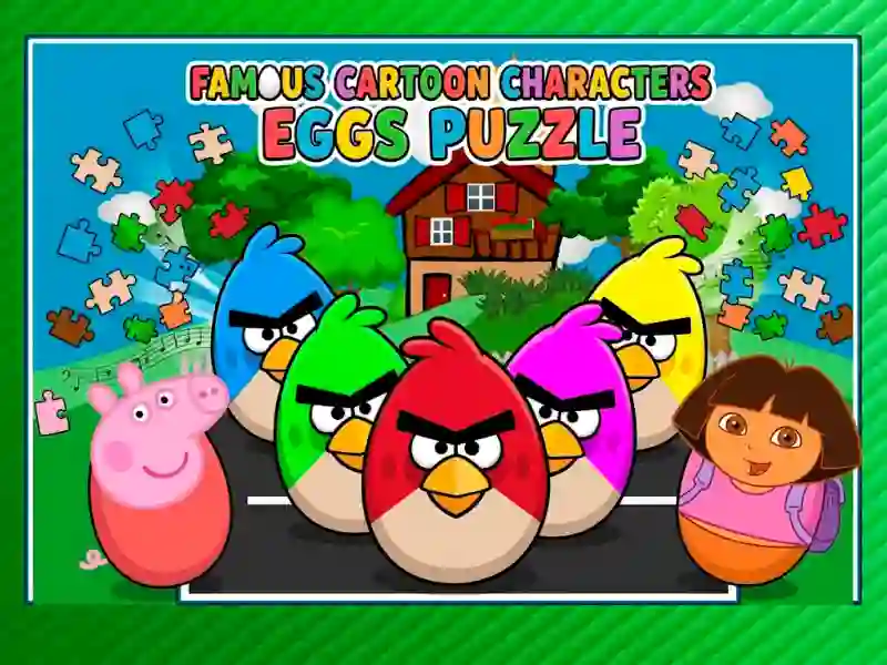 بازی Famous Cartoon Characters Eggs آنلاین