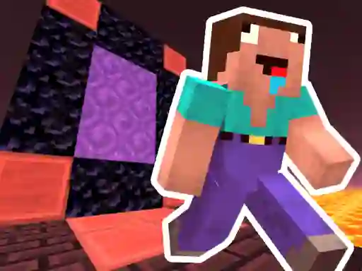 بازی Noob Steve Nether آنلاین