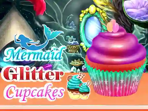 بازی Mermaid Glitter Cupcakes آنلاین