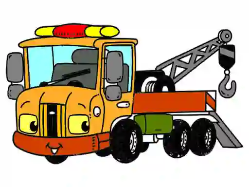 بازی Tow Trucks Coloring آنلاین