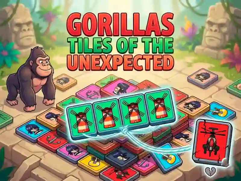 بازی Gorillas Tiles Of The Unexpected آنلاین