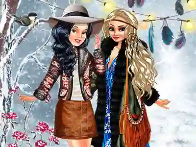 بازی Boho Winter With Princess آنلاین