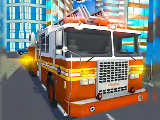 بازی Fire City Truck Rescue Driving Simulator آنلاین