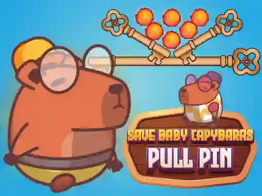 بازی Save Baby Capybaras Pull Pin آنلاین