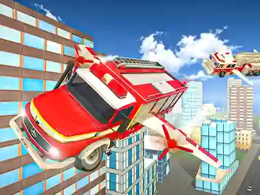 بازی Flying Fire Truck Driving Sim آنلاین