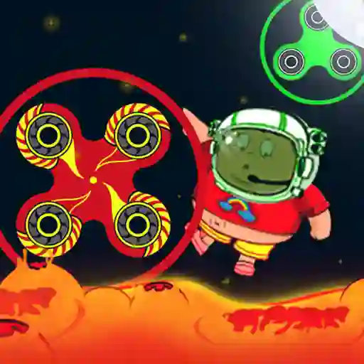 بازی Spinner Astro the Floor is Lava آنلاین