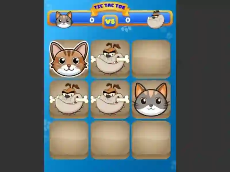بازی Tic Tac Toe Cat آنلاین