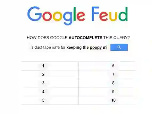 بازی Google Feud آنلاین