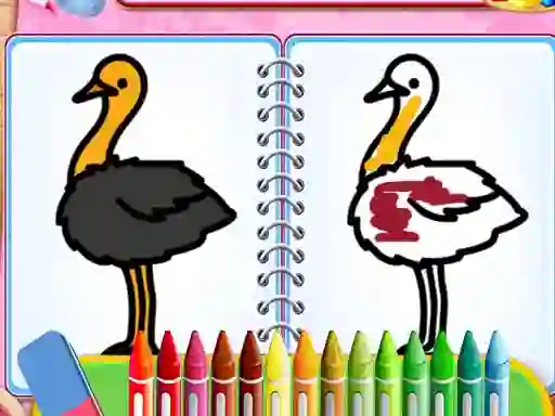 بازی Coloring Birds Game آنلاین