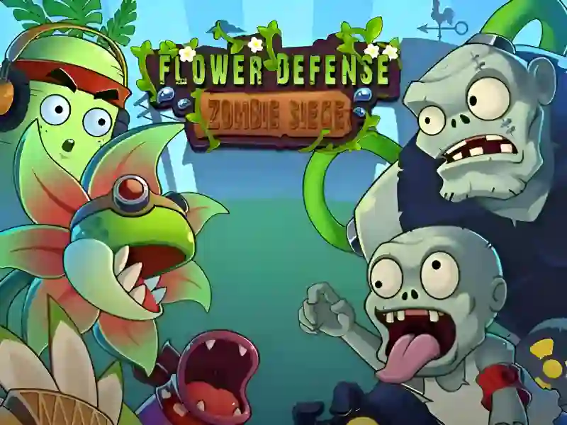 بازی Flower Defense Zombie Siege آنلاین