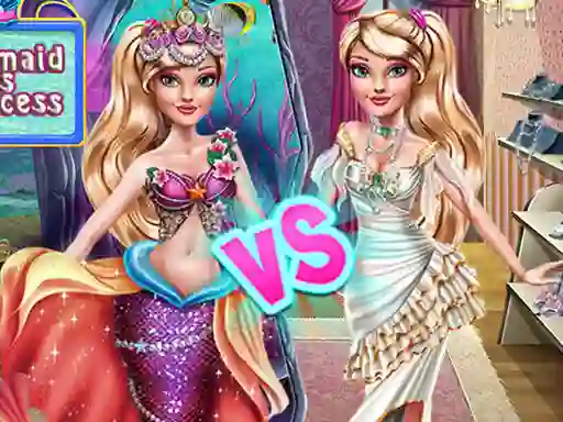 بازی Ellie Mermaid vs Princess آنلاین