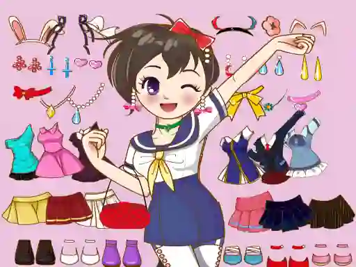 بازی Anime Dress Up Mania آنلاین