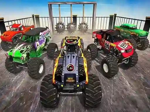 بازی Monster Truck Impossible Stunt Track آنلاین