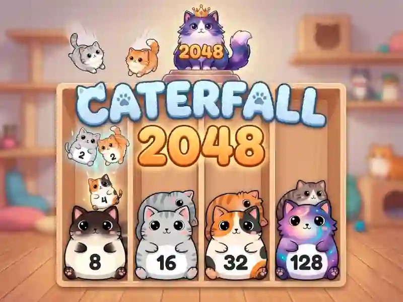 بازی Caterfall 2048 آنلاین