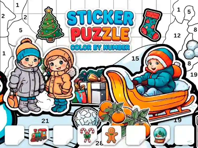 بازی Sticker Book Puzzle: Color By Number آنلاین