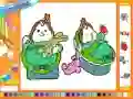بازی Online coloring baby twins آنلاین