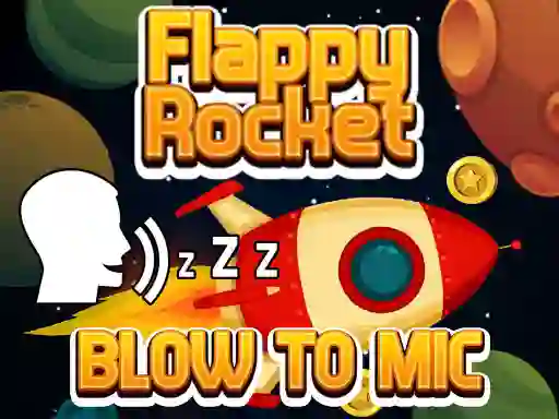 بازی Flappy Rocket With Blowing آنلاین