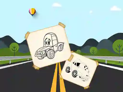 بازی Funny Cars For Kids Coloring آنلاین