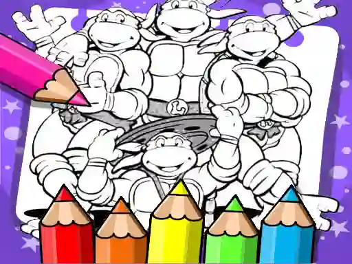 بازی Ninja Turtle Coloring Book آنلاین