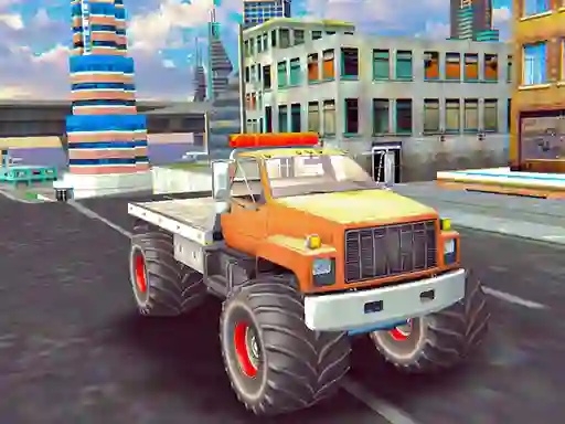 بازی Monster Truck Stunts Free Jeep Racing آنلاین