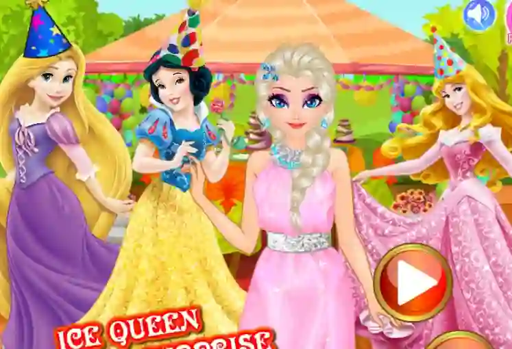 بازی Ice Queen Birthday Surprise آنلاین