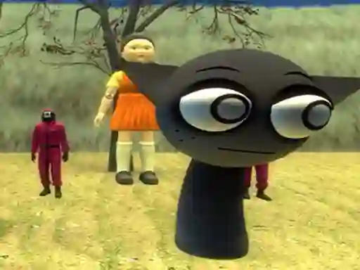 بازی Squid Game Sprunki Hide آنلاین