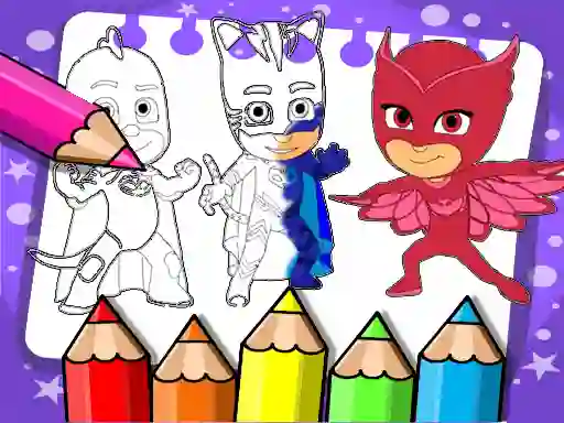 بازی PJ Masks Coloring Book آنلاین