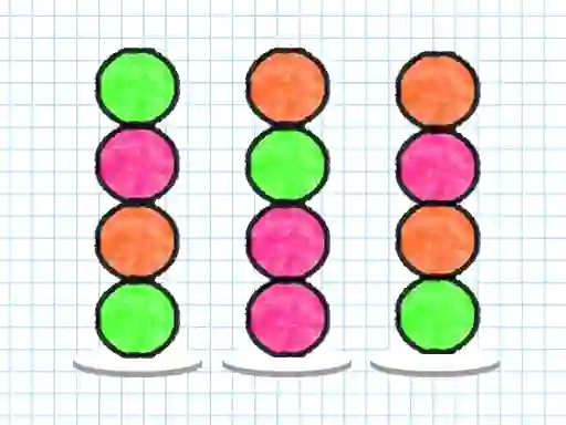بازی Ball Sort Paper Note آنلاین
