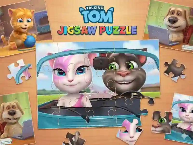 بازی Talking Tom Jigsaw Puzzle آنلاین
