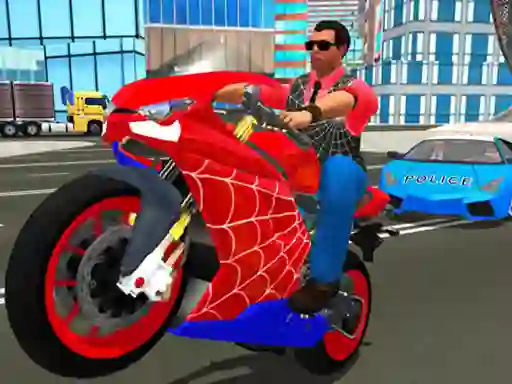 بازی Hero Stunt Spider Bike Simulator 3d آنلاین