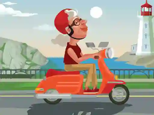 بازی City Scooter Ride Coloring آنلاین