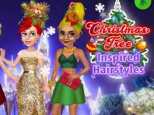 بازی Christmas Tree Inspired Hairstyles آنلاین