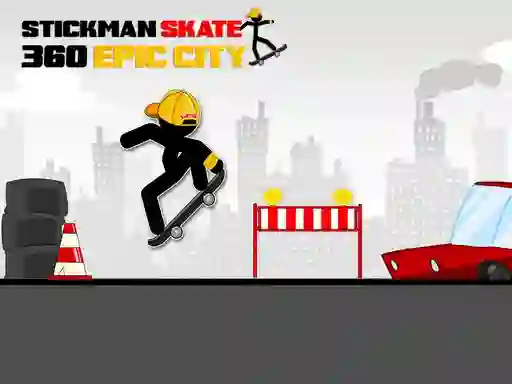 بازی Stickman Skate 360 Epic City آنلاین