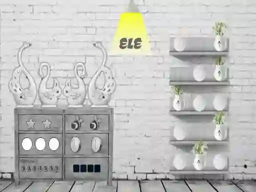 بازی Black and white House Escape آنلاین