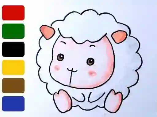 بازی Baby sheep ColoringBook آنلاین