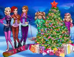 بازی Princesses Christmas tree آنلاین