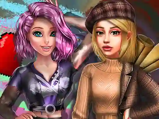 بازی 2022 Dark Academia to Egirl Dress up آنلاین