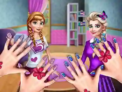 بازی Princesses Nails Salon آنلاین
