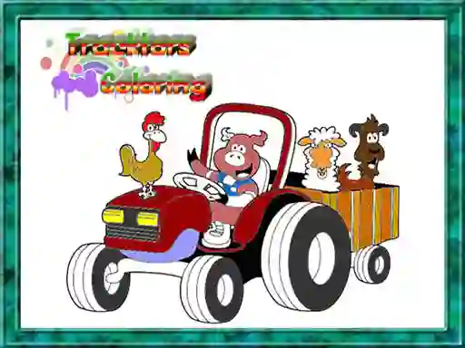 بازی Tractor Coloring Pages آنلاین