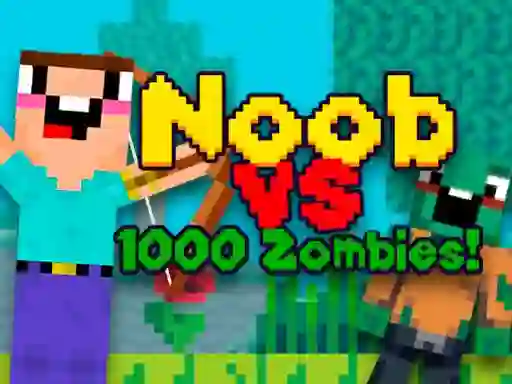 بازی Noob vs 1000 Zombies آنلاین
