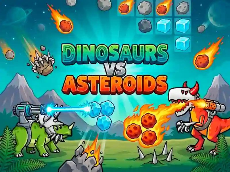 بازی Dinosaurs vs Asteroids آنلاین