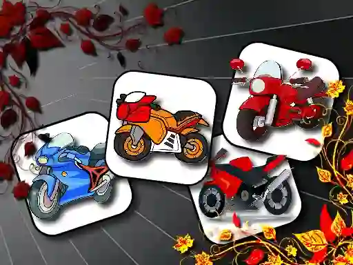بازی Cartoon Motorbikes Memory آنلاین
