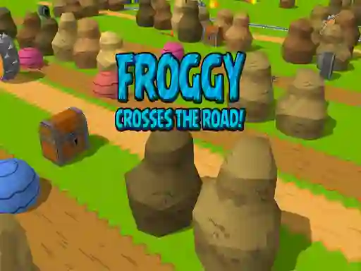 بازی Froggy Crosses The Road! آنلاین