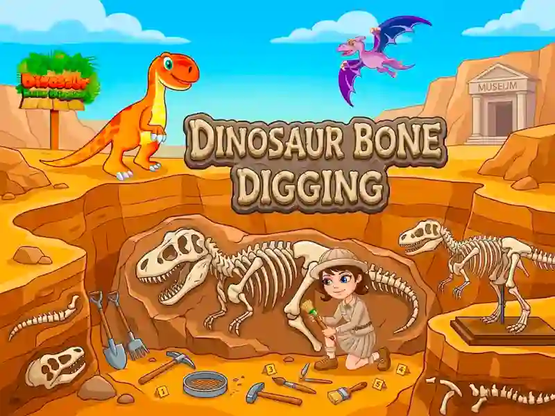 بازی Dinosaur Bone Digging آنلاین