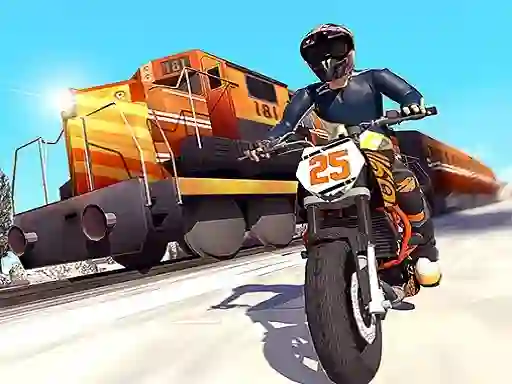 بازی Trail Bike vs Train Race آنلاین