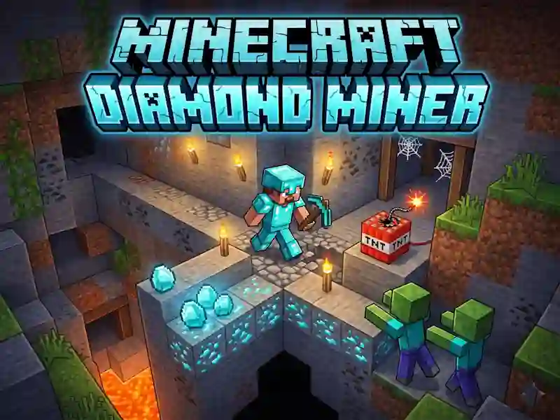 بازی Minecraft Diamond Miner آنلاین
