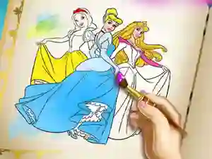 بازی Princesses Coloring Book آنلاین