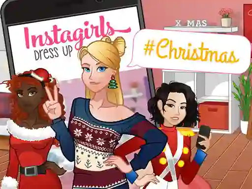 بازی InstaGirls Christmas Dress Up آنلاین